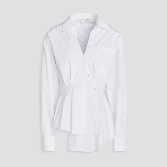 Veronica Beard Tops - Veronica  Beard Rosamund Poplin Shirt In White, 12